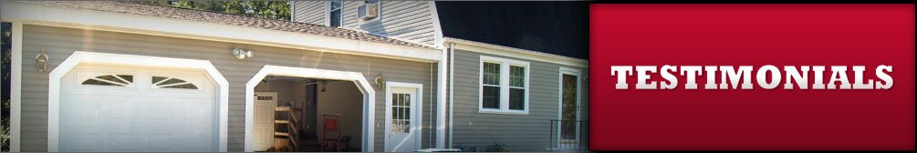 Home construction and remodeling testimonials, Wilmington MA